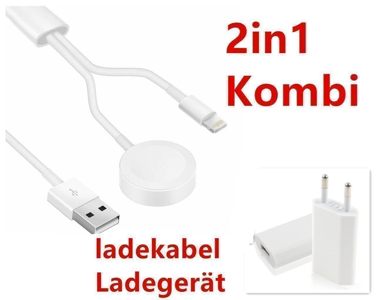 Caricabatterie: 2Duo Magnet ladekabel apple watch +Steck – Nuovo (secondo la descrizione) da Kirchdorf AG venduto da Aarereussshop 1