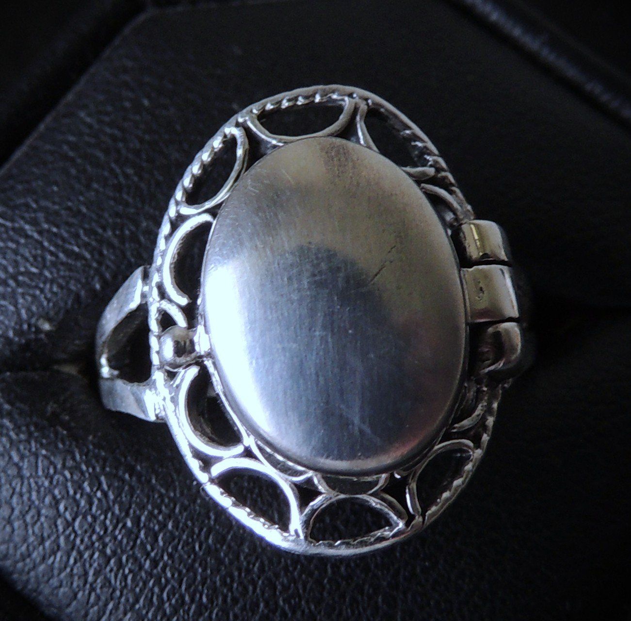 Anelli: Silber 925 Giftring Pillenbox Fingerring Gr. 55 – Usato da Waldenburg venduto da schaller707 2