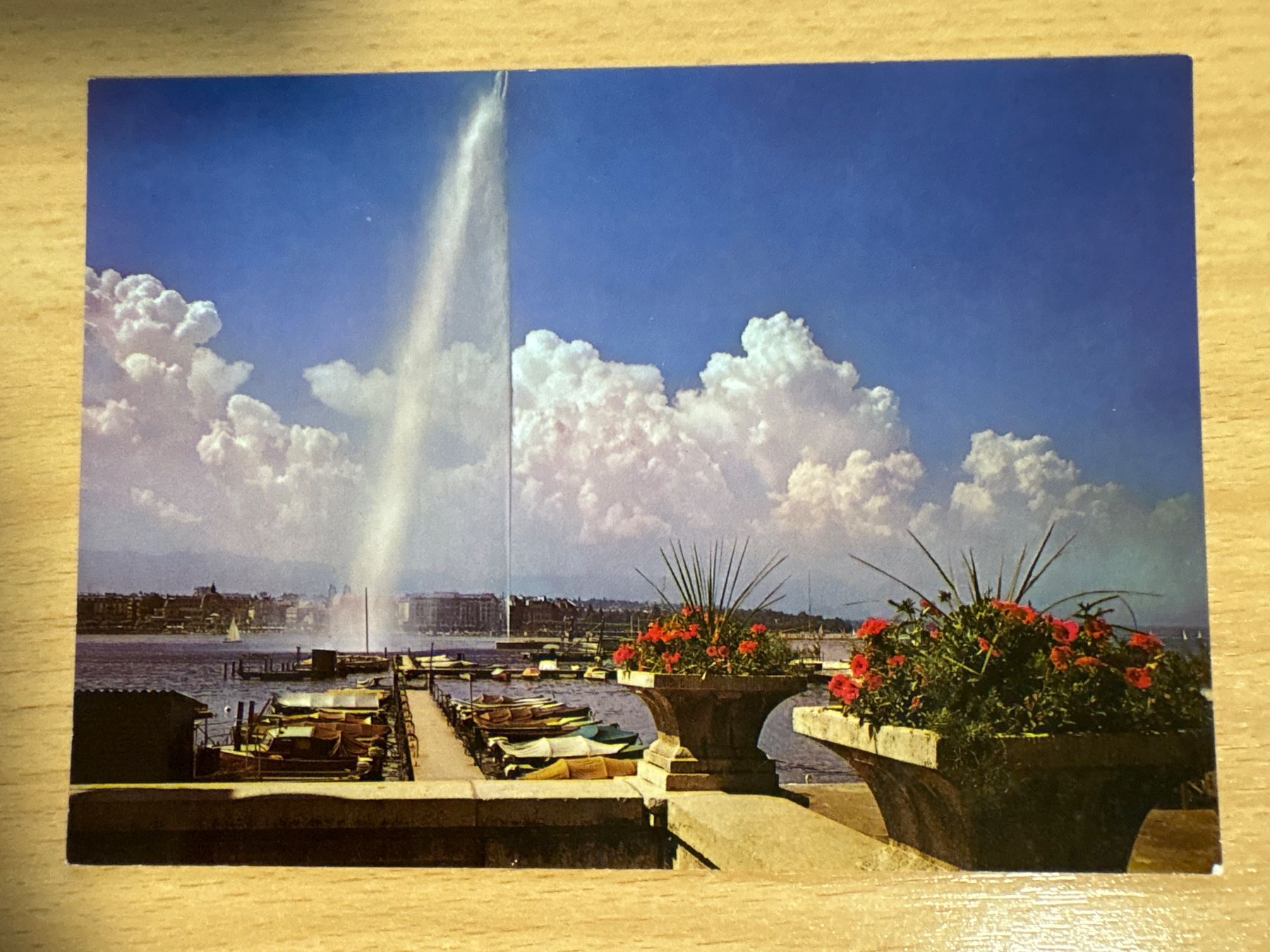 Cartoline postali: Ansichtskarte Genf Jet d'eau – Usato da Ibach venduto da lisch3