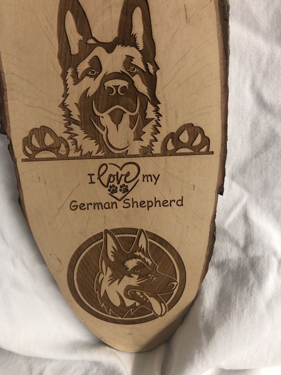Insegne: Holzschild mit Schäferhund Motiven - Einzigartiges Geschenk – Usato da Urnäsch venduto da Ursjack 3