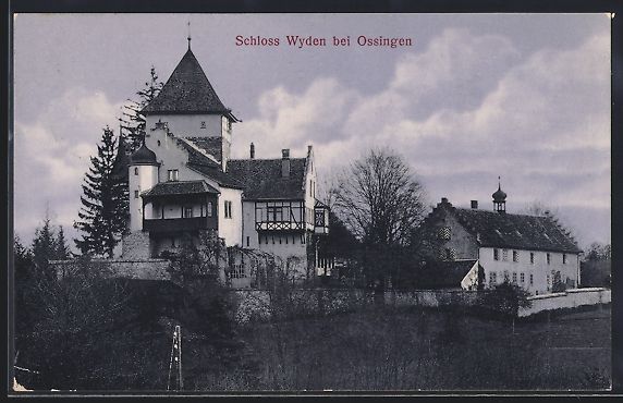 Cartoline postali: AK Ossingen, Schloss Wyden, Panorama – Usato da Berlin venduto da bartko-reher