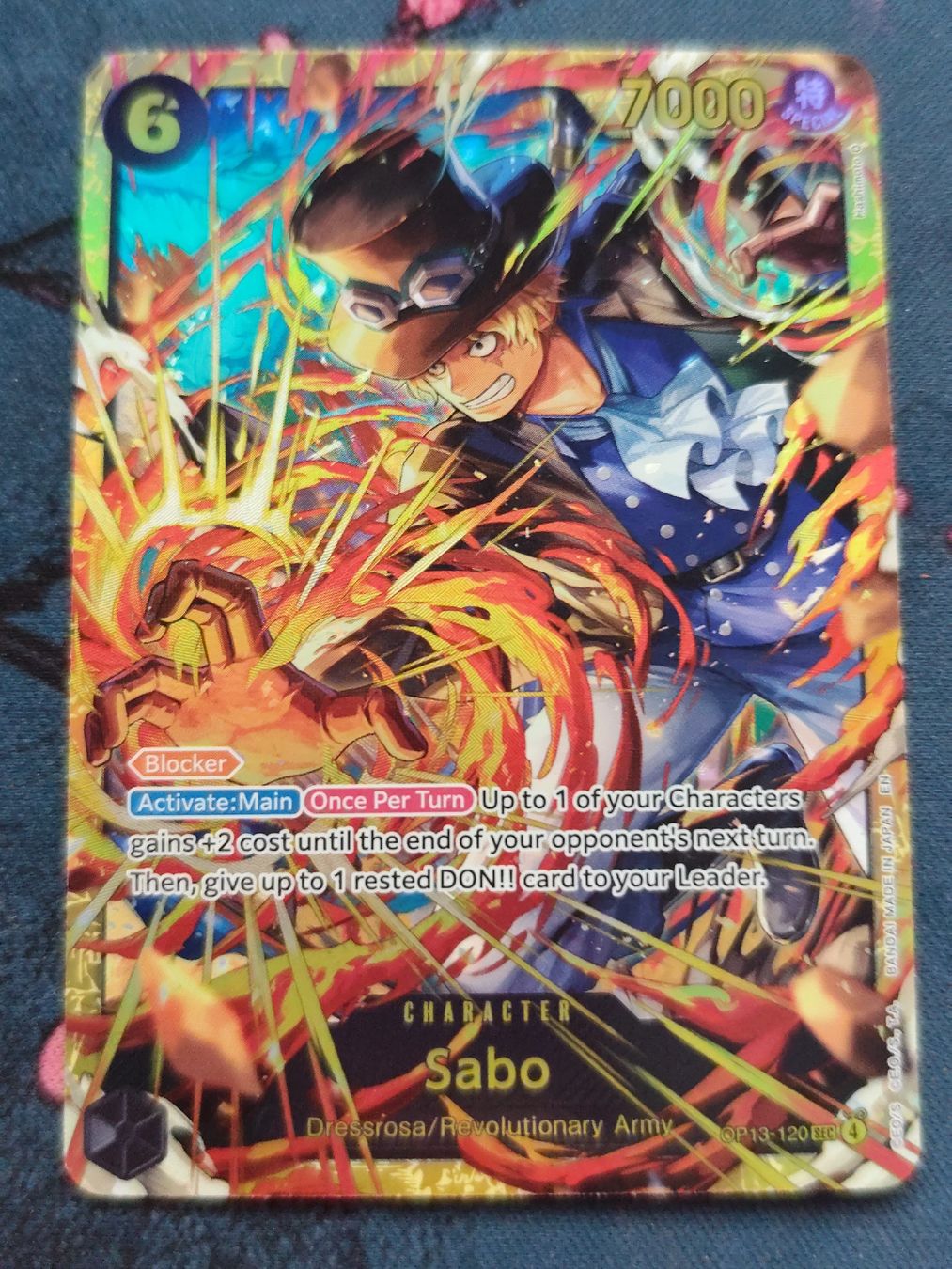 Bandai Sammelbilder & Trading cards: One Piece Sabo OP13-120 EN – Neu (gemäss Beschreibung) aus Schlossrued von LAP2012