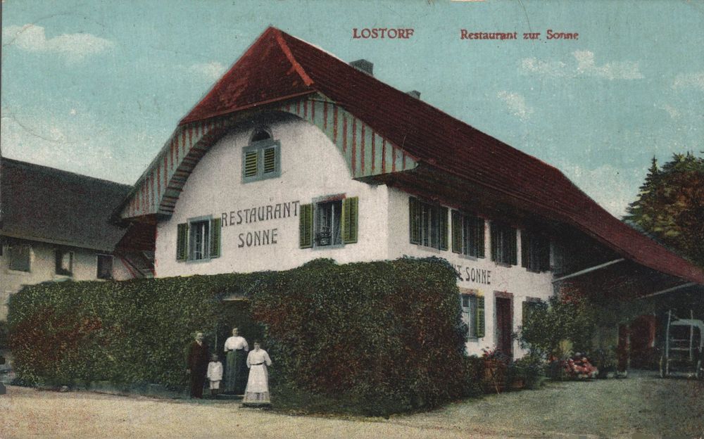Lostorf. Restaurant zur Sonne mit Wirtefamilie (Gebraucht) in ...