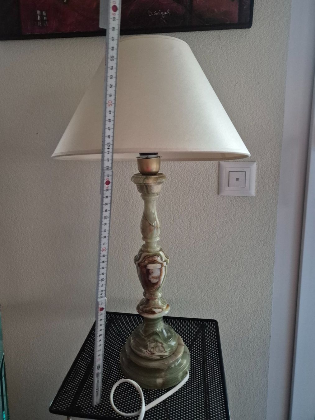 Lampade: Pied de lampe ancien en onyx – Usato da Fully venduto da tameab