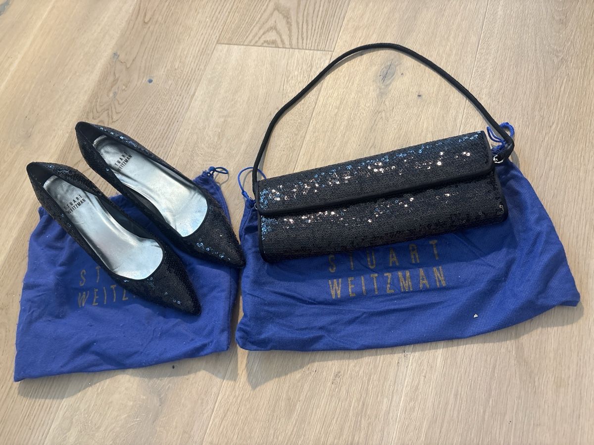 Stuart Weitzman Borse da donna: Stuart Weitzman Pumps und Clutch – Nuovo (secondo la descrizione) da Oetwil am See venduto da Aldox108