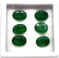 6x émeraudes 7x5 mm 4.58 ct - Valeur 190.- Fr