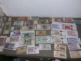Alte Banknoten aus Russland & Belarus, Riesensammlung 