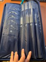 Stricknadel-Set komplett (55 Paar, ca. 1.6–5.0 mm) Rund