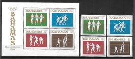 Bahamas Serie 565 - 568 + Block Olympische Spiele 1984 **
