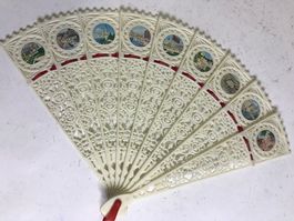 Fächer Kunststoff Souvenir Italien 70er