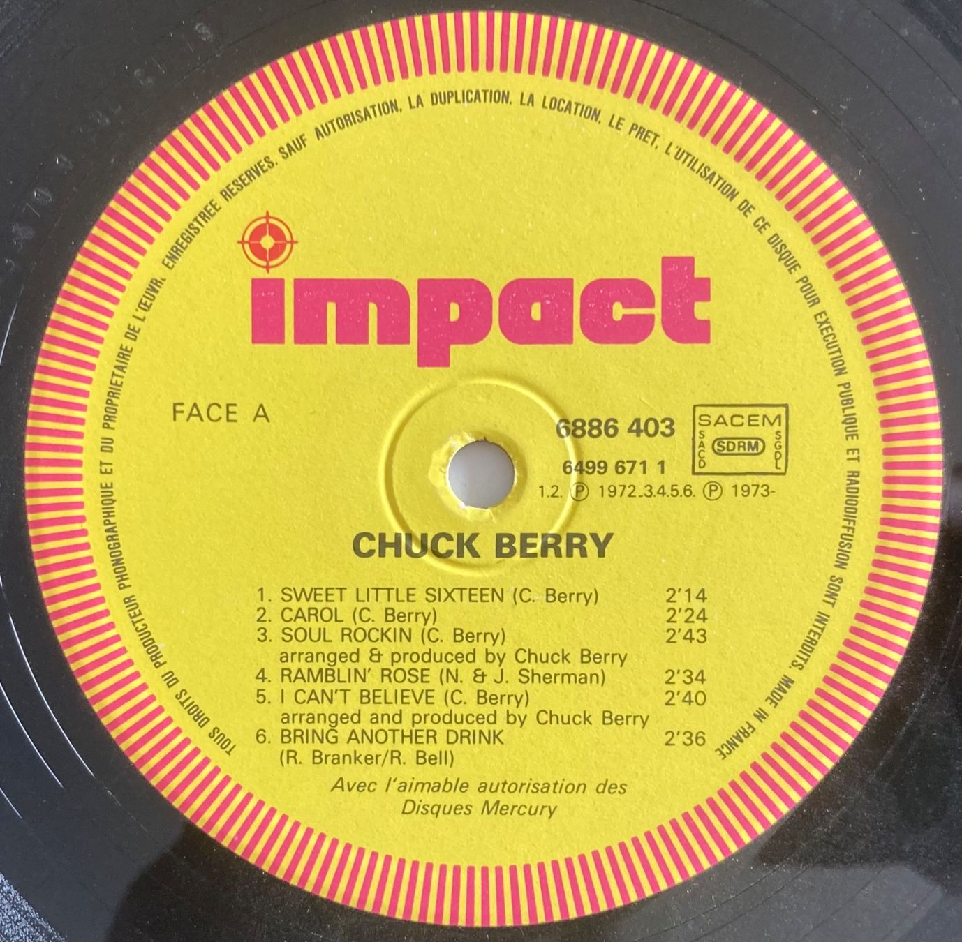 Dischi in vinile: CHUCK BERRY - CHUCK BERRY – Usato da Poliez-Pittet venduto da Newtown-Records 2