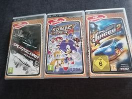3 verschiedene Spiele PSP für Sony 