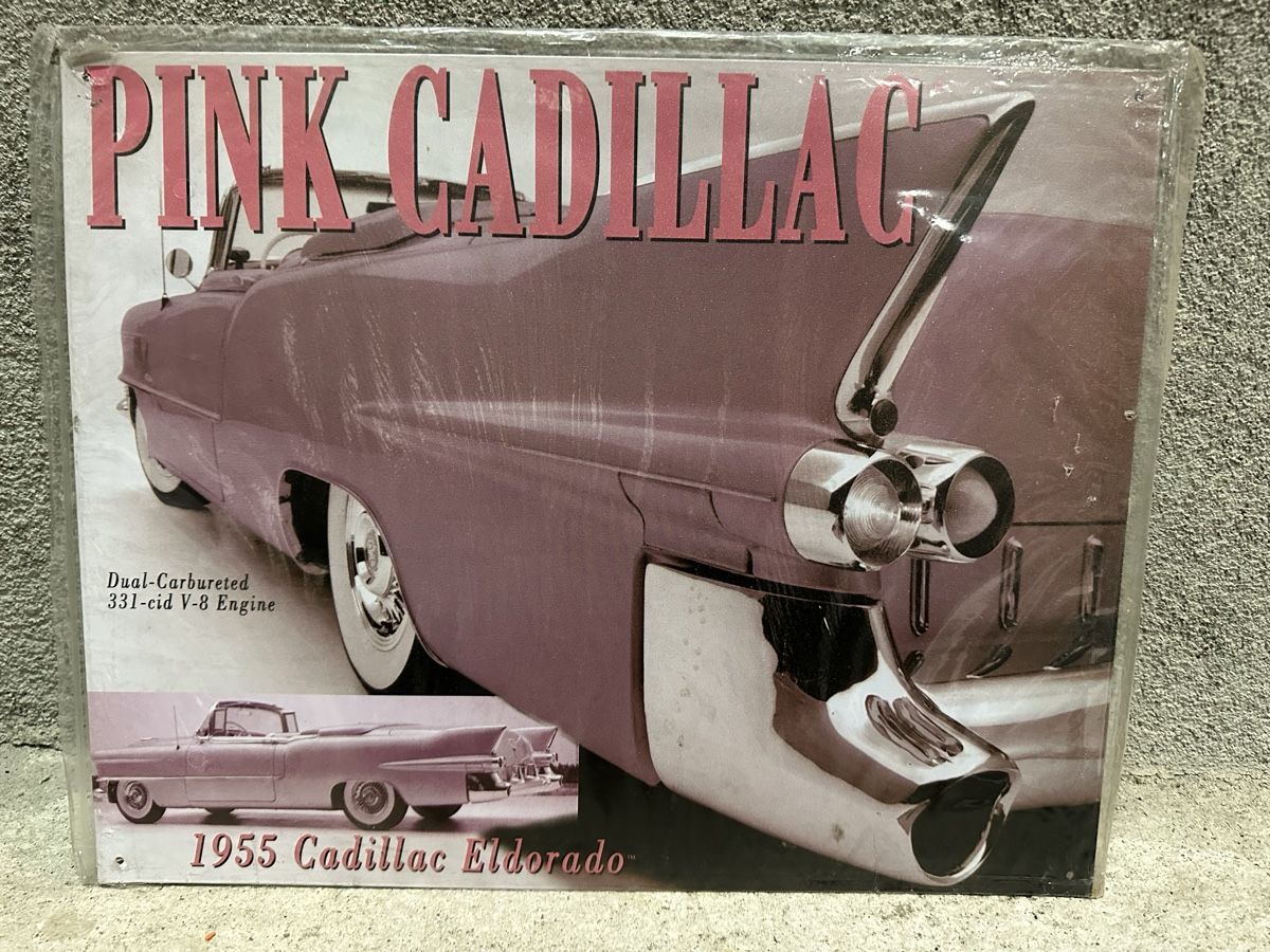 Insegne: Pink Cadillac 1955 Oldtimer Classic cabrio – Nuovo (secondo la descrizione) da Reinach AG venduto da rares75