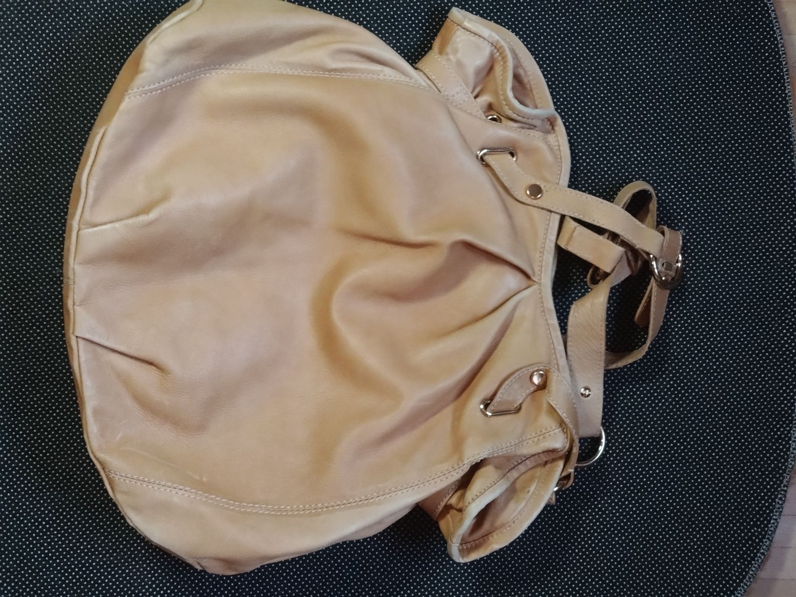 Taschen für Damen: Sac Marco Buggiani en cuir beige - chic & pratique – Gebraucht aus Farvagny-le-Grand von LaCaverne 4
