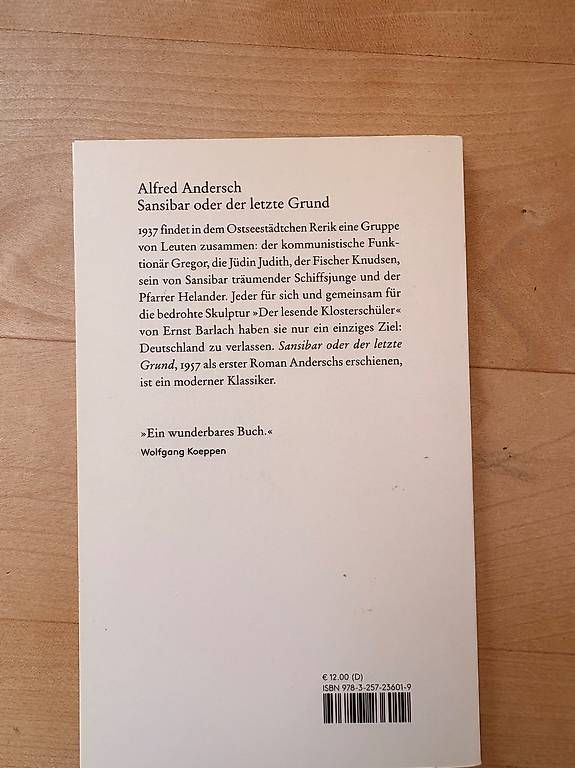 Libri: Buch "Sansibar oder der letzte Grund" – Usato da Bern venduto da anj_f8cn 1