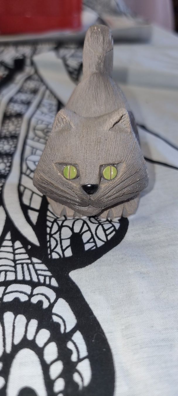 Statuette: Artesania Rinconada Pottery Katzen Figur – Usato da Zürich venduto da Daniela51 1