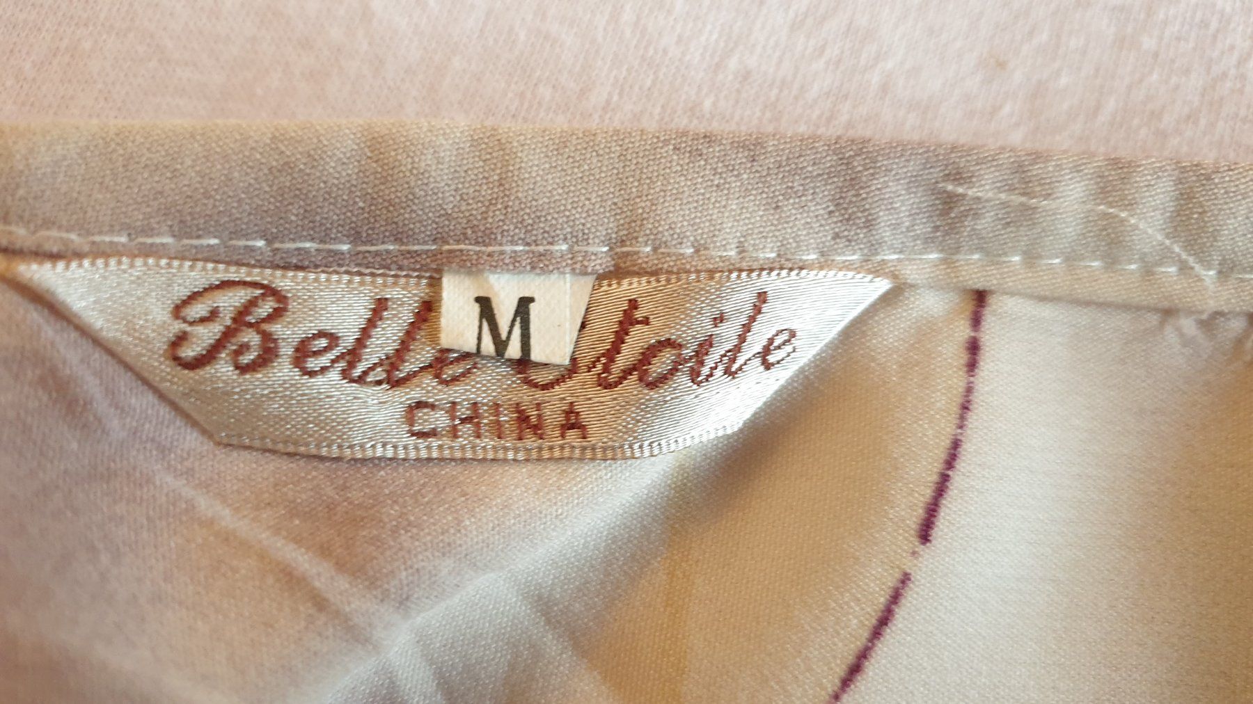 Kleider: Kleid lang Beige/Violett Belle Etoile M, Polyester/Baumwolle – Neu (gemäss Beschreibung) aus Biel/Bienne von Bormida64 1