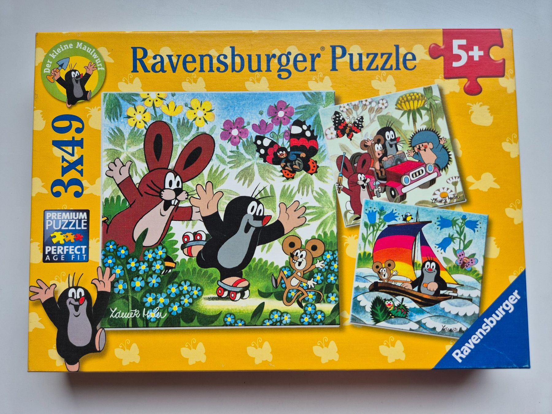 Ravensburger Puzzle: Maulwurf / Grabowski   3 x 49  Puzzle – Usato da Niederweningen venduto da Obson