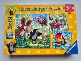 Maulwurf / Grabowski   3 x 49  Puzzle
