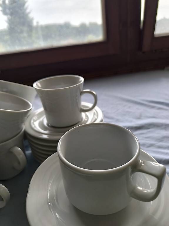 Tazze: Langenthaler Kaffeetassen und Teller  – Usato da Walliswil-Nbipp venduto da australien2007