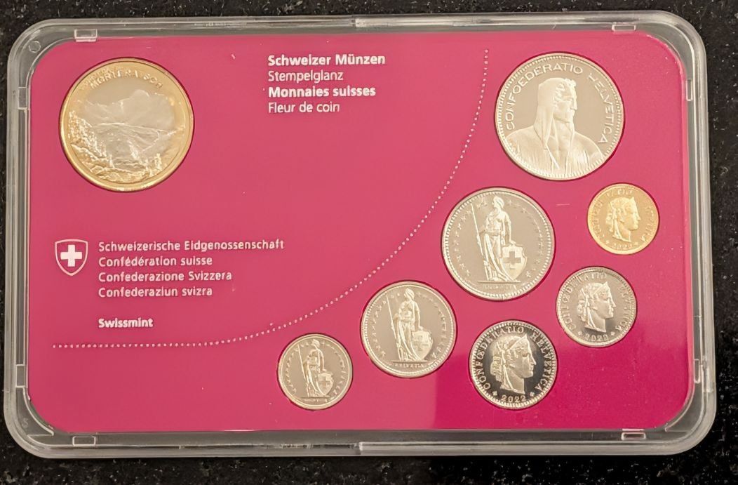 Tutti le monete: CH - Münzsatz 2022 stgl – Nuovo (secondo la descrizione) da Arch venduto da repros 3