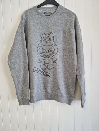 Sweat GRIS applique Labubu Taille L