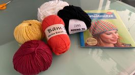 Wolle-Set + Buch "Die Patentmütze" (Stricken ohne Zählerei)