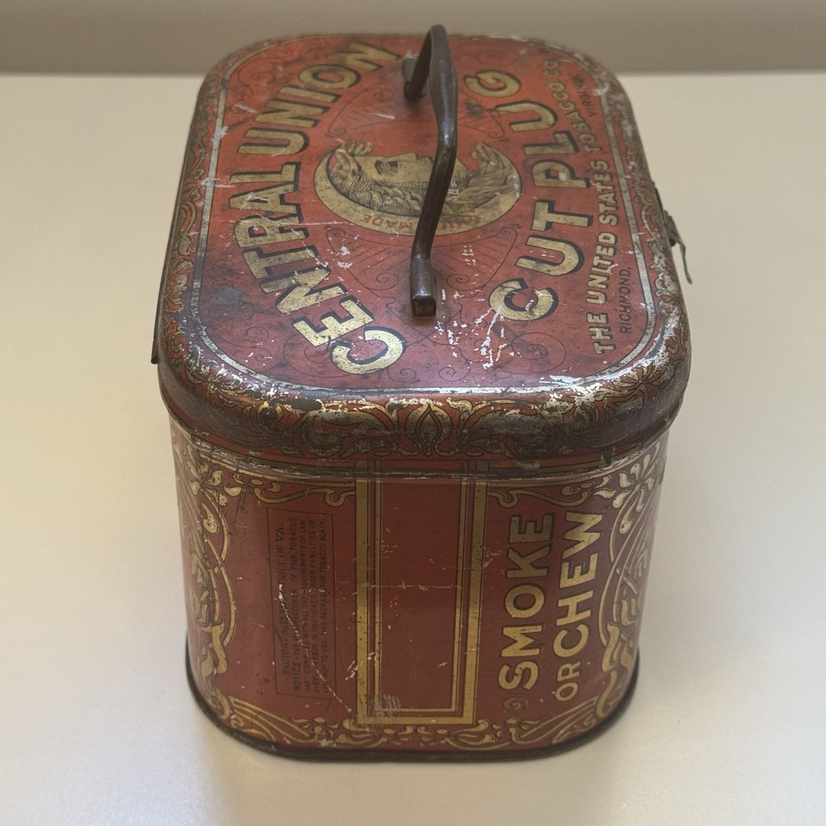 Barattoli: Antic tobacco  tin box - Central Union – Usato da Zürich venduto da FEC75 4