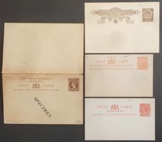 TASMANIA + SOUTH AUSTRALIA: 4 Postal Stationaries *