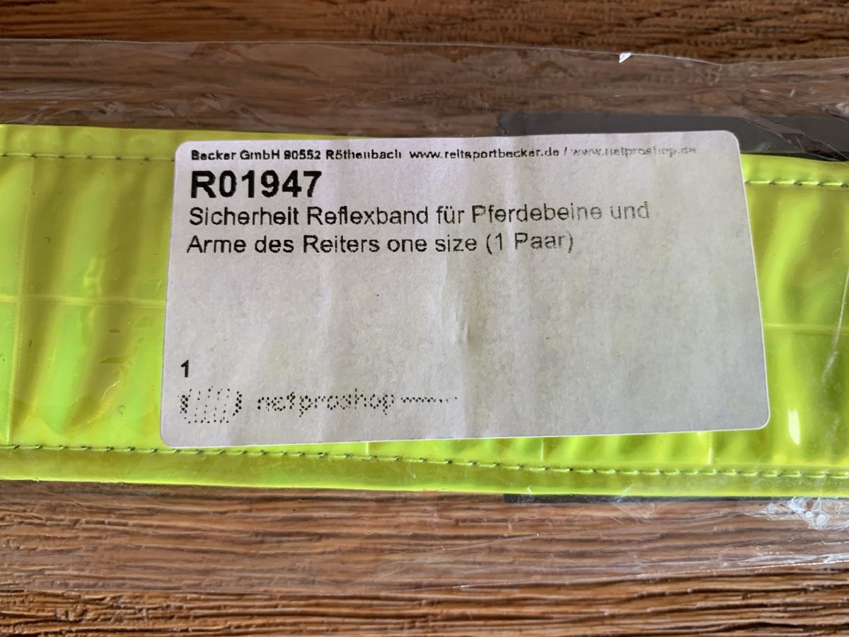 Dekobänder: Reflexband für Pferd/Reiter – Neu und originalverpackt aus Rafz von Domimir 2