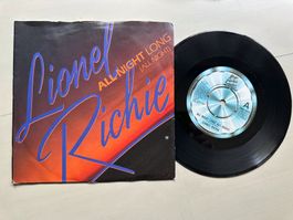 LIONEL RICHIE tolle Single Top Kult Hit All night SOUL Funk
