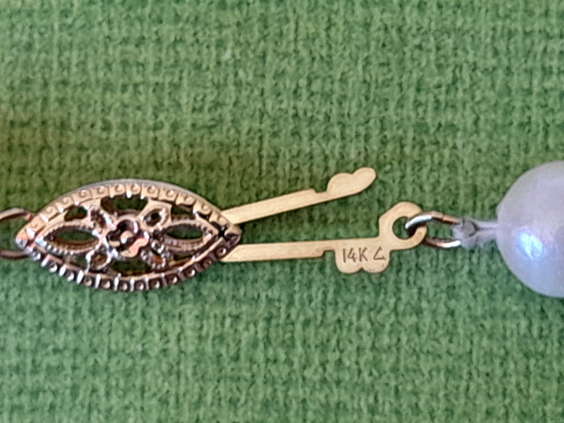 Catenine: Perlenkette mit Goldverschluss 14 K – Usato da Aeschi b.Spiez venduto da 52__yhr6 8