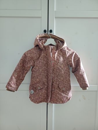 Wheat Winterjacke Blumenmuster rosa Grösse 98 neuwertig