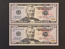 Banknoten USA 50 Dollar