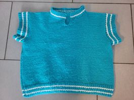 Weste Strick Wolle gr. 104 110 116 Hand Made