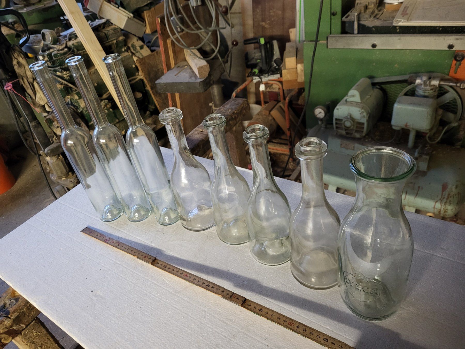 Sonstiges Geschirr & Gläser: Glasflaschen verschiedene – Gebraucht aus Weissbad von Milan041 1
