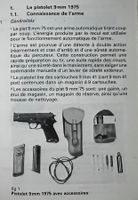 Règlement pistolet Pistole SIG P220. 9mm armée
