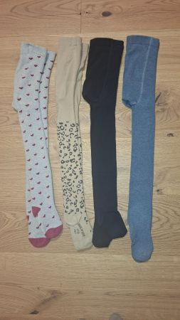 4× Strumpfhose Gr. 110/116. Super Zustand!