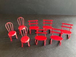 Stuhl Miniatur Stühle Puppenhaus Spielzeug Basteln 8 Stk