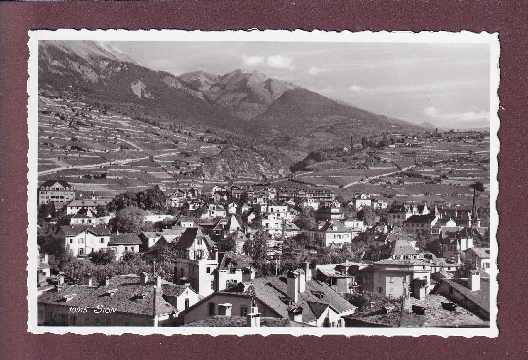 Ansichtskarten: SION - Vue partielle – Gebraucht aus Pully von nicecards