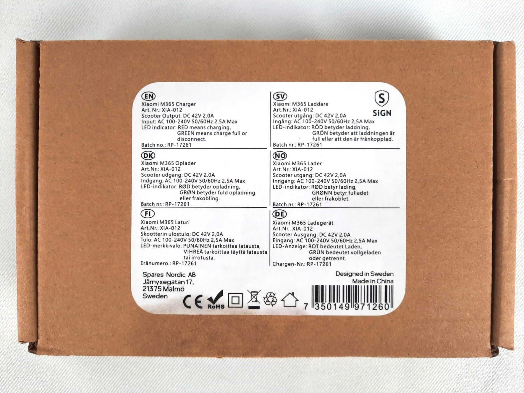 Xiaomi Caricabatterie: XIAOMI M365 Elektroroller Ladegerät – Nuovo (secondo la descrizione) da Beinwil am See venduto da Restwert_Beinwil