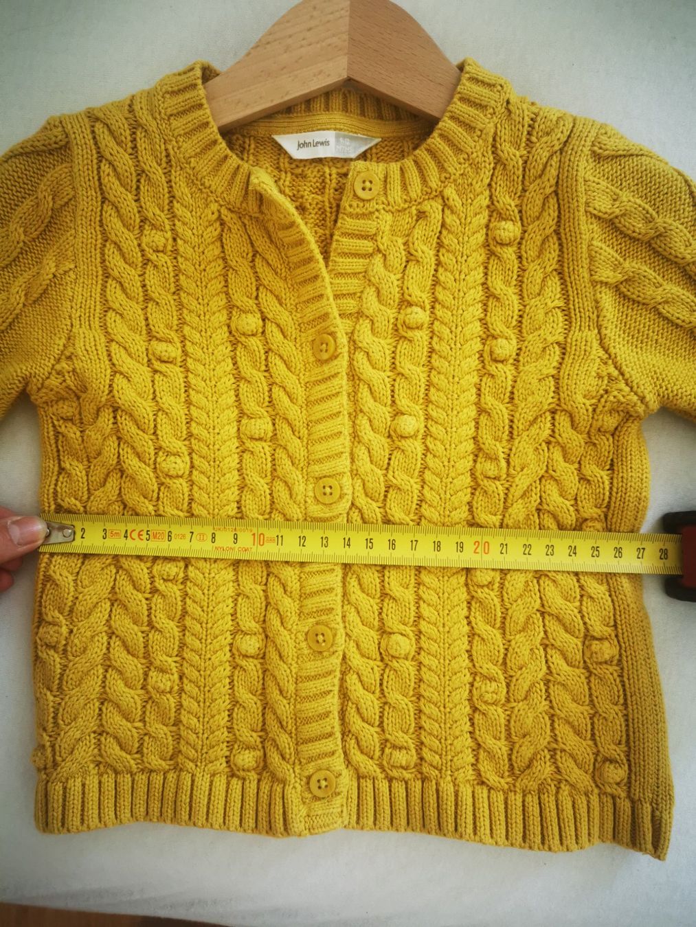 Giacche & Cappotti: Kinder Strickjacke John Lewis senffarbe Grösse 92 – Usato da Niedergösgen venduto da lil_s6k8 3