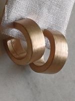 SCHÖNE OHRSTECKER "CREOLEN" 24 KARAT VERGOLDET