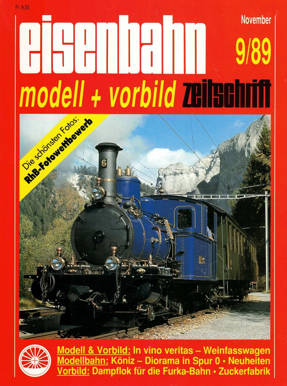 Revues & Magazines: Eisenbahn Heft Nr. 9/89 – D'occasion à Basel par Dogana