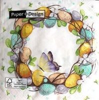 Serviette eggs wreath (1256) 2Stk.