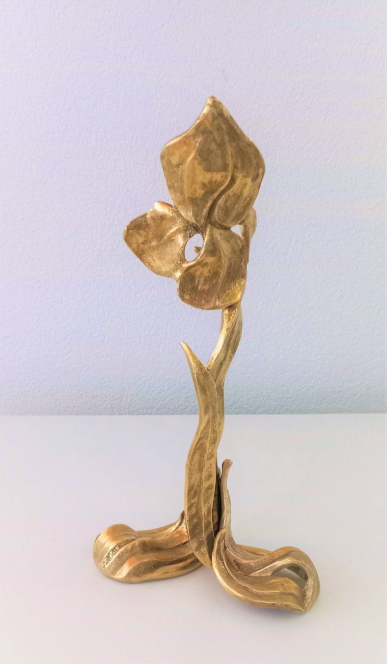 Sculture & Statue: Art Déco antike Messingskulptur Iris – Usato da Bévilard venduto da Orscha