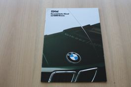 BMW 524 td Prospekt 2/1985