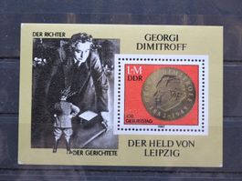 DDR 1982 Geburtstag Dimitrow Block 68 **