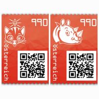 Krypto Stamp 3.1 Österreich postfrisch ALLE FARBEN