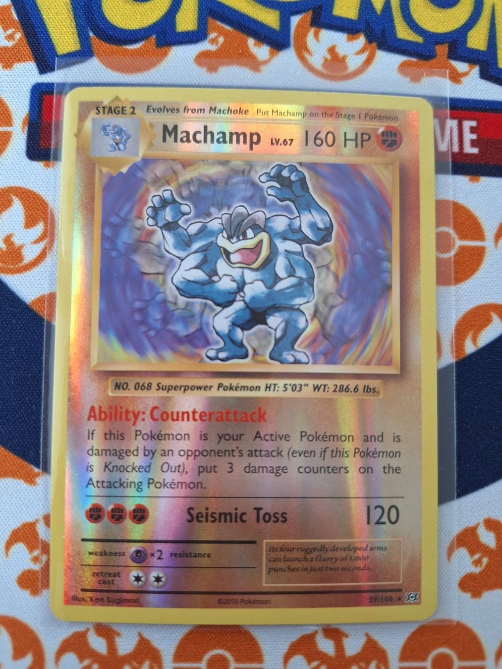 Pokémon Carte collezionabili: Pokemon Machamp Evolutions Holo Reverse 59/108 Englisch – Usato da Gossau SG venduto da worklifebalance